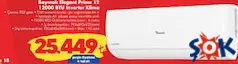 BAYMAK ELEGANT PRİME 12 A++ 12000 BTU INVERTER DUVAR TİPİ KLİMA BAYMAK ELEGANT PRİME 12 A++ 12000 BTU INVERTER DUVAR TİPİ KLİMA